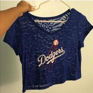 Crop top Dodgers Pink by Victoria Secret